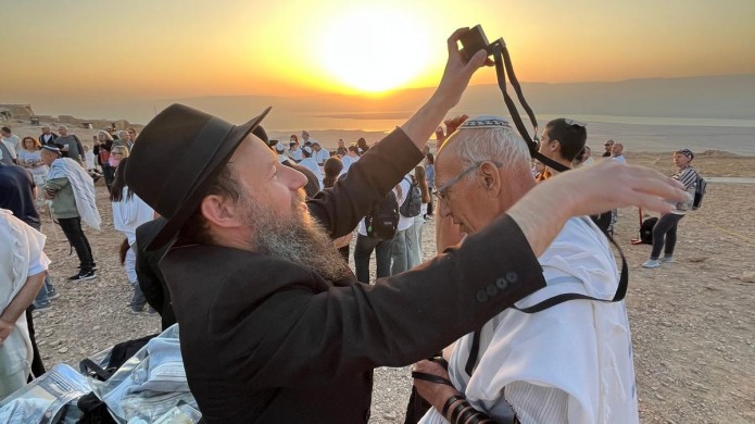 16 שנים ברציפות: טקס בר מצווה מרגש בפסגת מצדה