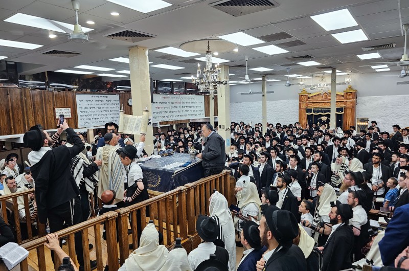 ערב ג' תמוז: תפילת שחרית בבית רבינו 770, בהשתתפות קהל רב ערב ג' תמוז: תפילת שחרית בבית רבינו 770, בהשתתפות קהל רב
