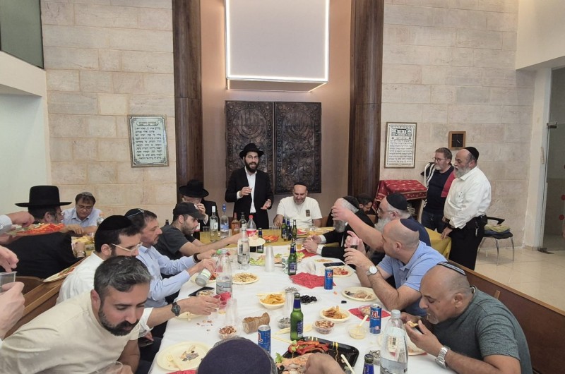 התוועדות ג' תמוז בגן הטכנולוגי בשכונת מלחה בירושלים