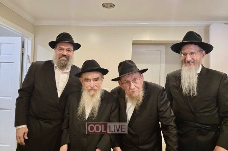 ערב פתיחת מחנות הקיץ: נפגשו באוהל הקדוש השליח ממילאנו הרב משה לאזאר, שנמנה עם מארגני 'גן ישראל' בניו יורק בשנות הקמתו, והשליח מפילדלפיה הרב אברהם יצחק שם טוב העומד בראש הקעמפ עד היום