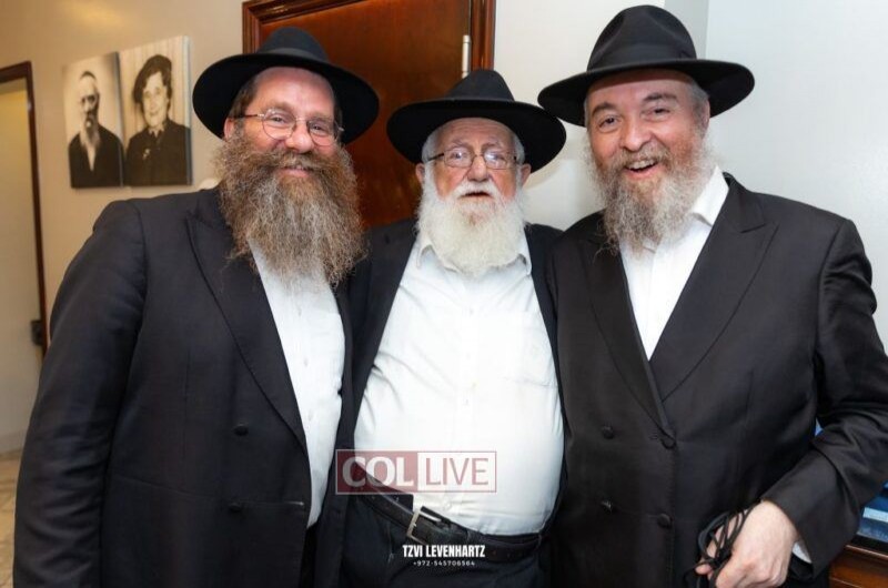שמחות במשפחת השלוחים: ה'לחיים' של החתן ישראליק חן מטולוז שבצרפת עב
