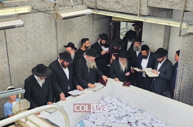 לפני נסיעתם למחנה 'גן ישראל' בפארקסוויל: הרבנים החב