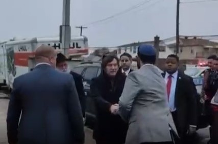 נשיא ארגנטינה חאבייר מיליי הגיע היום לאוהל הק' של הרבי