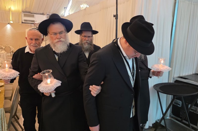 באוהל האירועים בכפר חב''ד נערכת הערב חתונת הת' לוי דהאן בן הרה