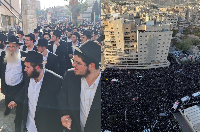 'מבצעים' בעצרת הענק; המוני חסידי חב