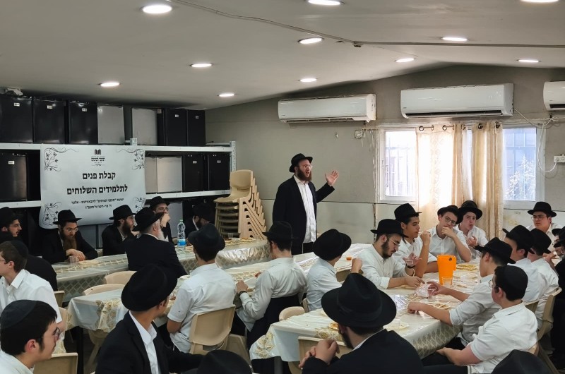 קבלת פנים נרגשת ל'תלמידים השלוחים' בישיבת תות