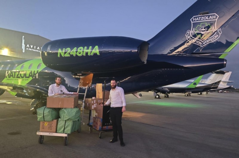 מטוס פרטי הוטס מפלורידה עם סיוע חירום לחב