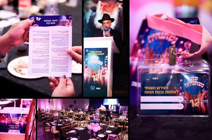 שוב זה קרה: אירוע מרגש ל-700 אימהות ובנות מצווה חב