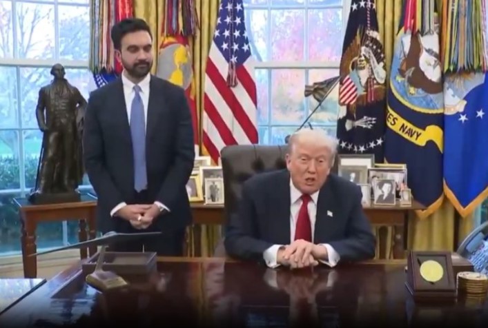 הנשיא האמריקני דונלד טראמפ שתקף את ראש העיר הנבחר של ניו-יורק זוהרן ממדאני בטרם הבחירות, נפגש עמו בבית הלבן. 