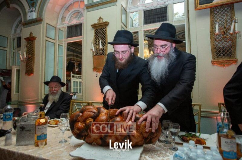 בקראון הייטס התקיימה שמחת החתונה של התמים ארי הבלין, בן שלוחי הרבי בפרנקפורט שגרמניה - הרב יוסף ירחמיאל הבלין ורעייתו, עב