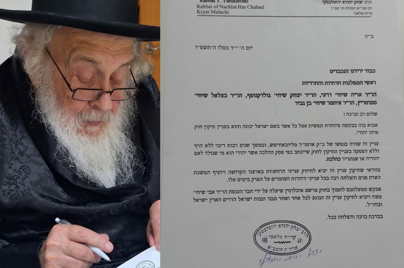 הרב ירוסלבסקי בקריאה לח