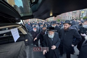 ברחבת 770: הלוויית המשמש בקודש ר' חסד הלברשטאם ע