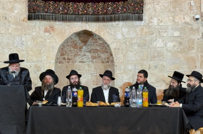 ההתוועדות המרכזית בצפת עם הרב מנחם מענדל פרקש שליט