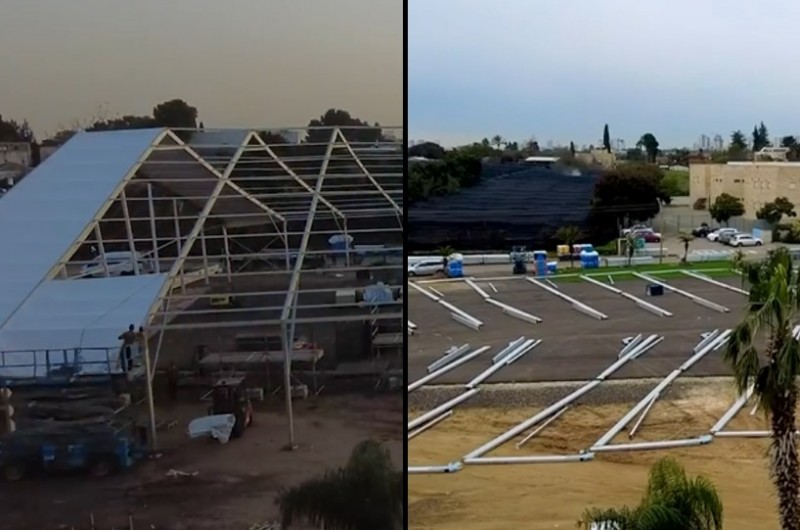 בהשקעה של מיליונים: ההאנגר המדובר שיארח את ה'באנקעט'