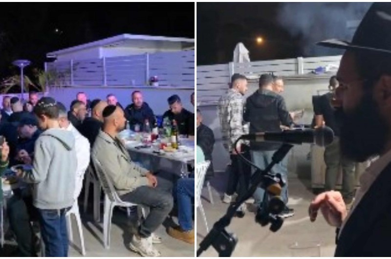 הקהילה ב'קרית אמנים' ברמלה חגגה יום-הולדת לשליח הרבי