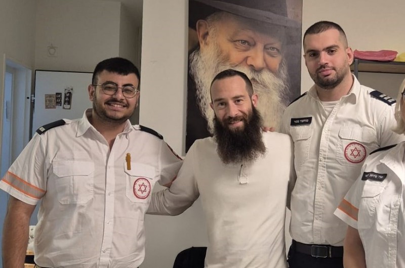 התלונן על כאב בחזה: צוות מד