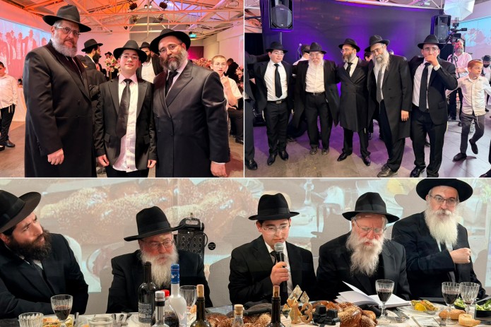 רבנים, שלוחים וידידים בבר מצווה לבן מנהל בית אגו