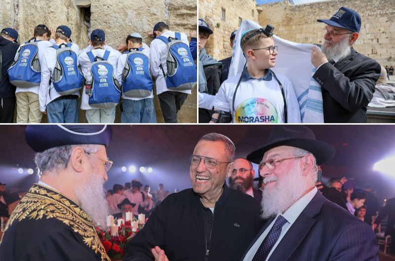 נערים ונערות מאירופה חגגו בר ובת מצווה בכותל המערבי 