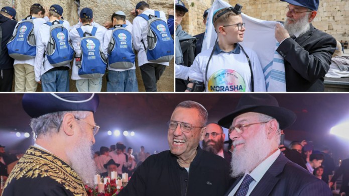 נערים ונערות מאירופה חגגו בר ובת מצווה בכותל המערבי 