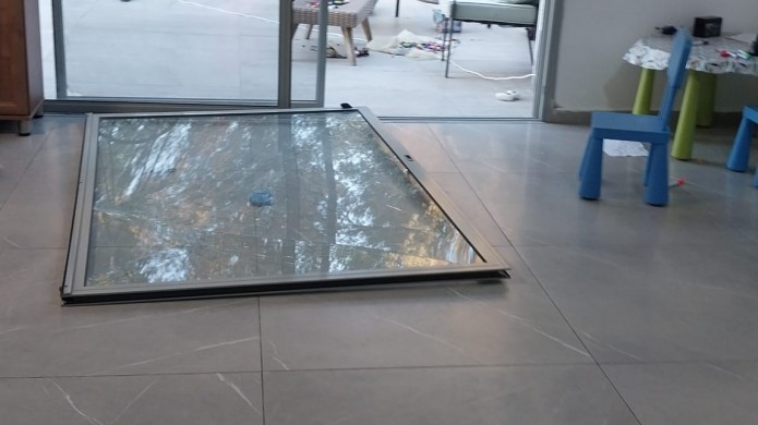 הדף פגיעת הטיל של חיזבאללה הזיק לבית שליח הרבי ברמלה