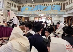 כך זה נראה הבוקר בבית הכנסת 'בית מנחם' בכפר חב