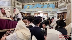 כך זה נראה הבוקר בבית הכנסת 'בית מנחם' בכפר חב