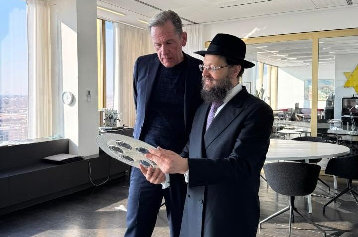 שליח הרבי עם אייקון התקשורת הגרמני: 