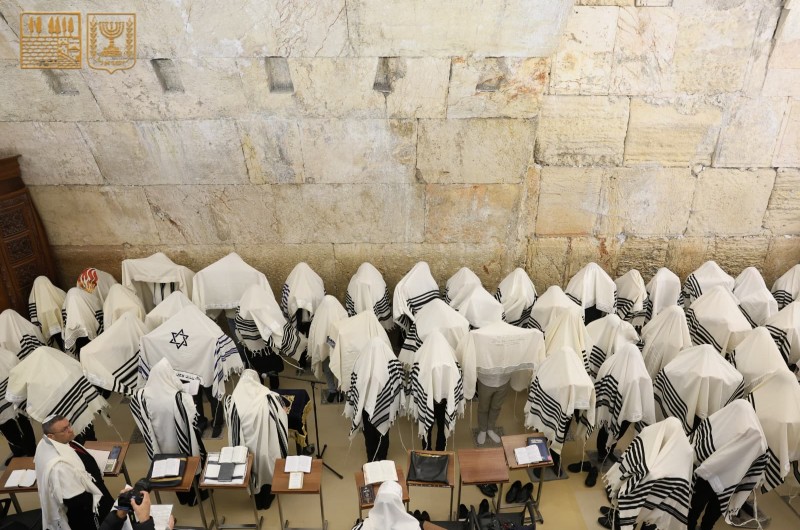 חול המועד פסח בכותל: הכהנים נשאו כפיים ללא קהל האלפים