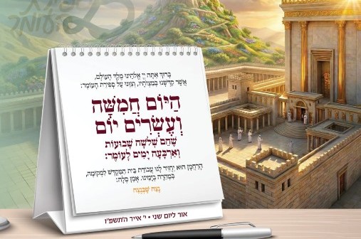 היום 25 יום: לא לשכוח לברך את ספירת העומר | הנוסח המלא