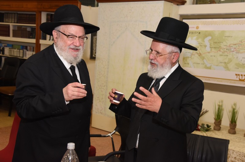 פגישה מרגשת בתל אביב: השליח הראשי והרב הראשי