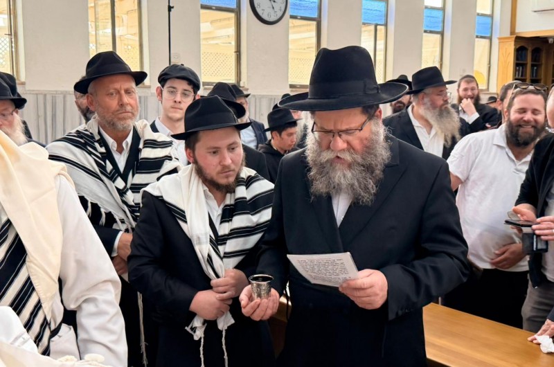 שמחת ברית המילה לבנו של ר' מנדי שיף מכפר חב