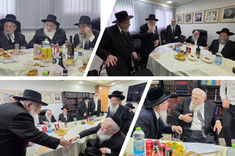 שורת החלטות ודיונים: ישיבת חברי בית דין רבני חב