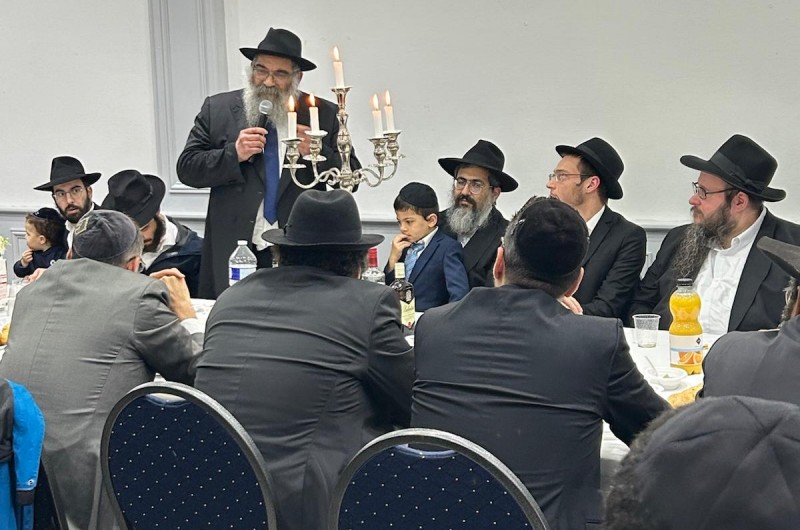 בפריז שבצרפת נערכה אמש  שמחת הווארט של החתן הת' אליהו חרנובסקי מאנטוורפן (בלגיה), עב