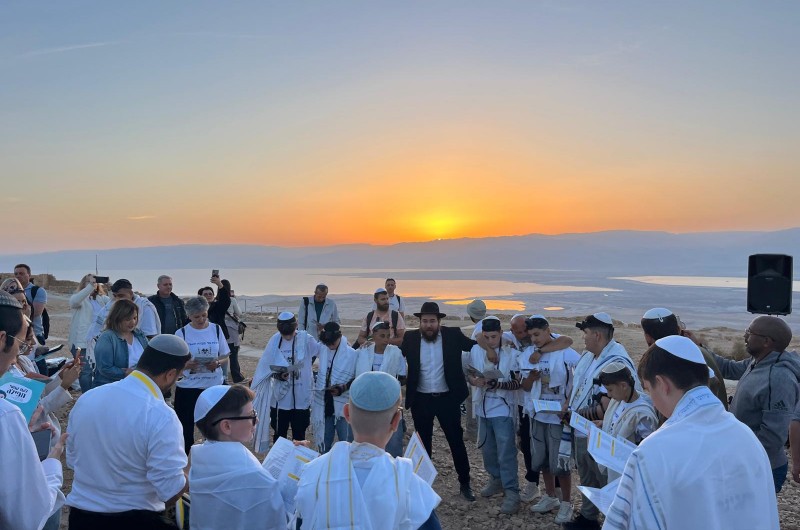 עם הזריחה במצדה, תלמידי ערד חגגו את יום בר המצווה