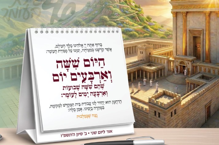 היום 46 יום: לא לשכוח לברך את ספירת העומר | הנוסח המלא