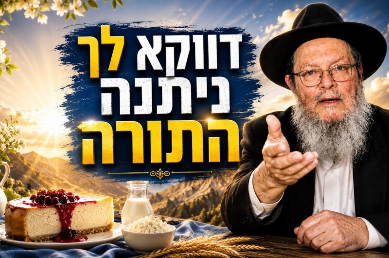 עוגת גבינה אחת הפכה לבחור בתאילנד בליל שבועות את החיים