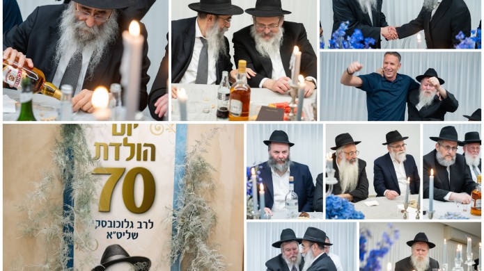 כל ה'מי ומי' באו לברך את הרב גלוכובסקי שחגג 70 | גלריה 