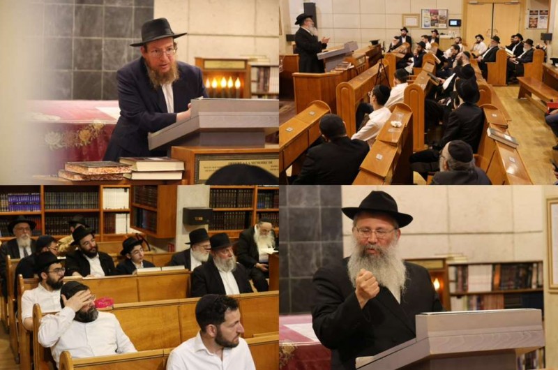 פריז: כינוס תורה מיוחד בבית הכנסת בית חי' מושקא