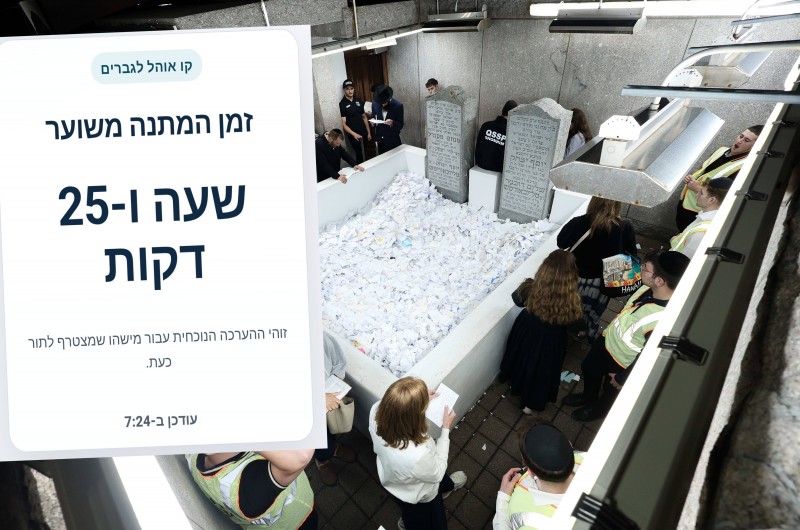 נתונים אונליין: כמה זמן תמתינו בתור להיכנס לאוהל הרבי?