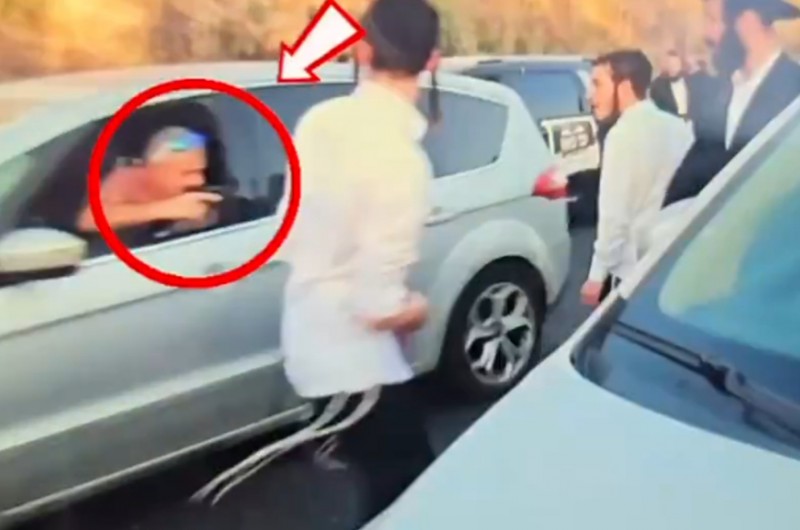 פירות ההסתה והשנאה: אזרח איים בנשק על מפגינים חרדים