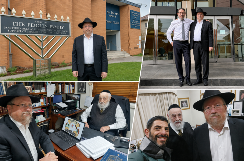 אורח באוסטרליה: הרב זושא וולף נפגש עם השלוחים במדינה