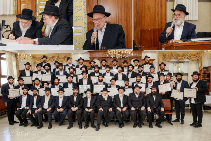אברכי כוללי 'תורת השליחות' חתמו שנה וקיבלו תעודת הסמכה 