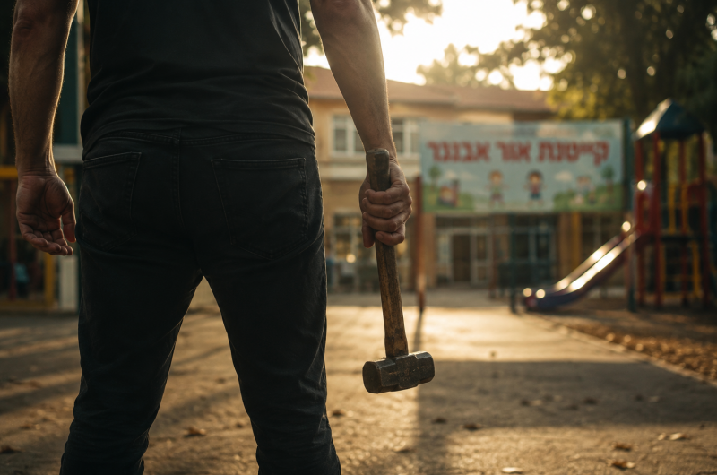 אימה בקייטנת אור אבנר: חשוד עם פטיש חדר למתחם