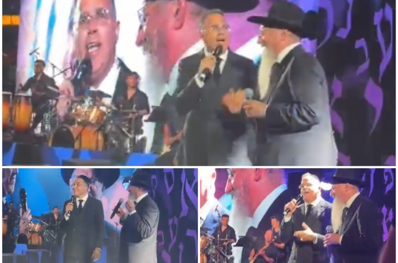 הרב לאזאר ושוואקי בדואט ביום-ההולדת של ר' לוי לבייב