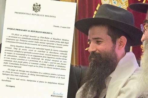 נשיאת מולדובה לרב אקסלרוד: 