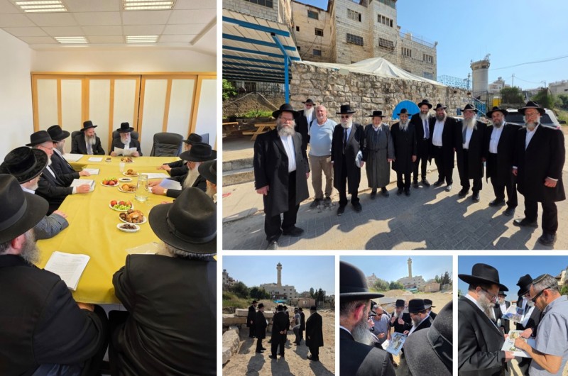 סערת הבנייה בחברון: רבני חב״ד סיירו בבית העלמין | התמונות נחשפות