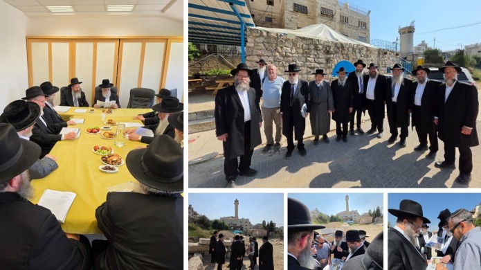 סערת הבנייה בחברון: רבני חב״ד סיירו בבית העלמין | התמונות נחשפות