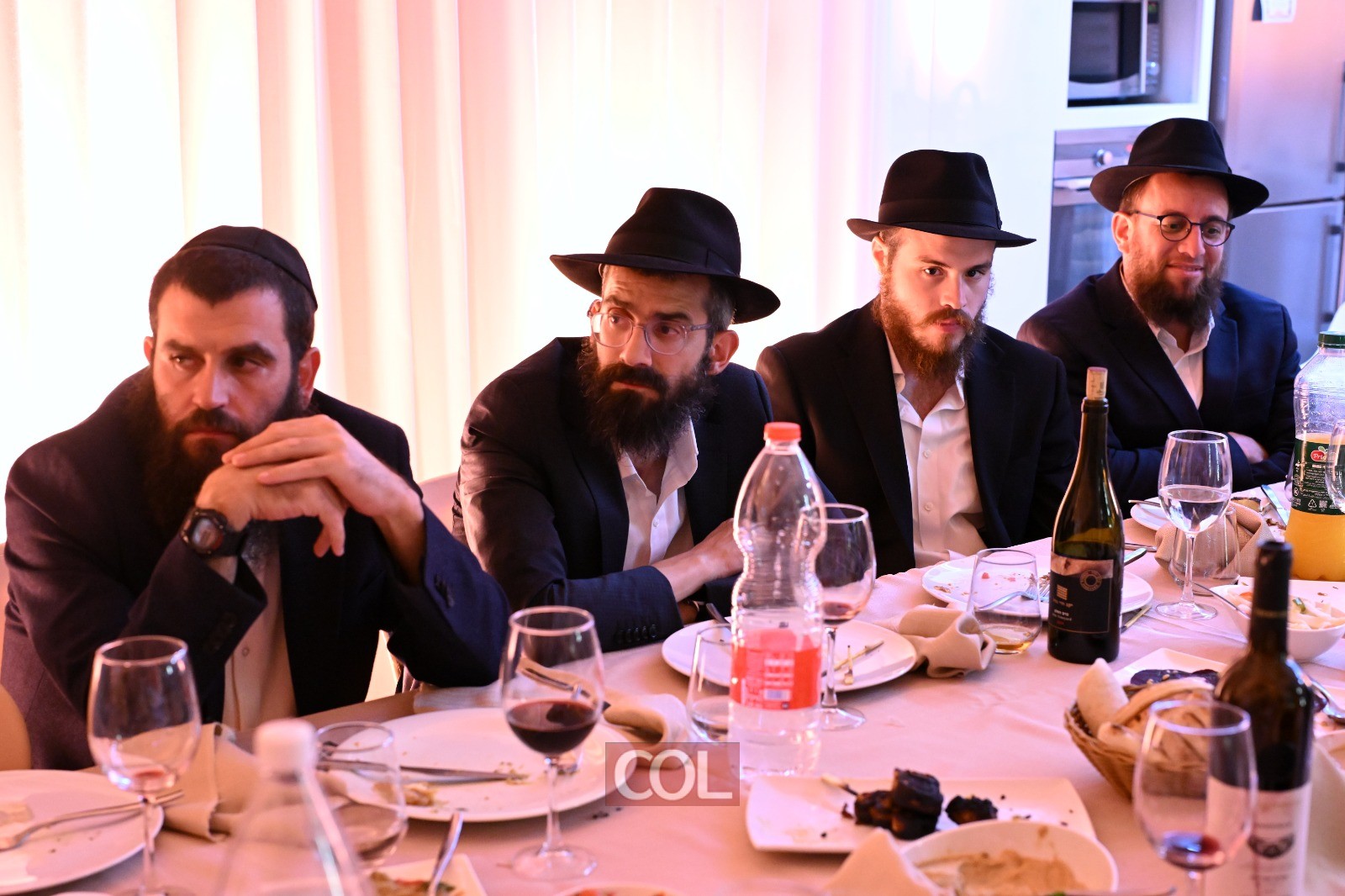 Participants at the gathering in Kfar Chabad