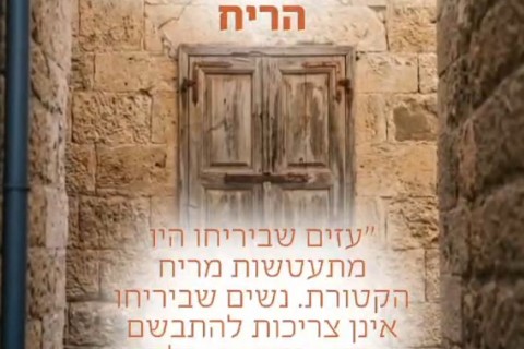 סדרת האנימציה "חלון למקדש" של צעירי חב"ד מנגישה את החיים במקדש ומחזקת את הציפייה לגאולה. | פרק ב- הריח